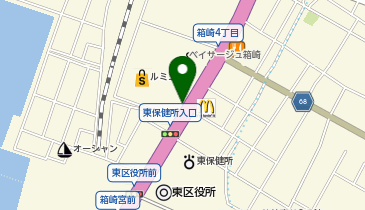 タイムズボックスタウン箱崎立体の地図画像