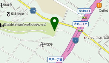 de愛広場東口の地図画像