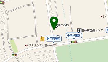 神戸西郵便局駐車場の地図画像