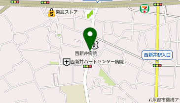 タイムズ西新井病院第1駐車場の地図画像
