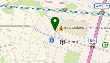 タイムズみどり病院の地図画像