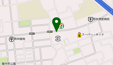 タイムズ肥後銀行楠支店の地図画像