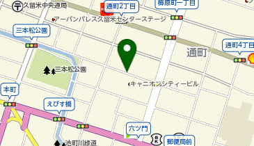 タイムズ久留米日吉町の地図画像