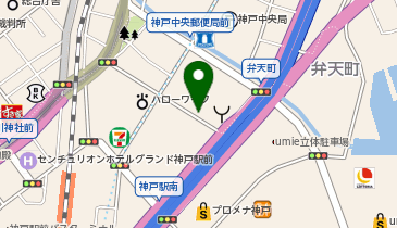 ポスパークKOBE栄町の地図画像