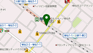 タイムズ琴似駅前第2の地図画像