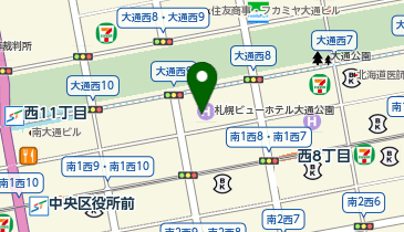 タイムズ札幌ビューホテル大通公園の地図画像