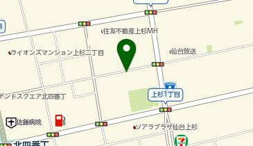 タイムズヨークベニマル仙台上杉店の地図画像