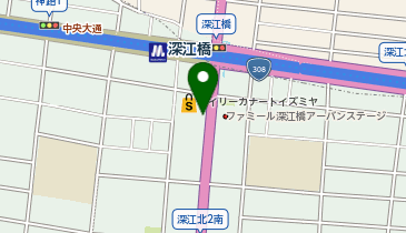 タイムズデイリーカナートイズミヤ深江橋店の地図画像