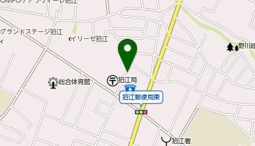 狛江郵便局駐車場の地図画像