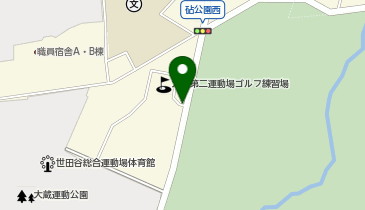 世田谷区立大蔵第二運動場第2の地図画像