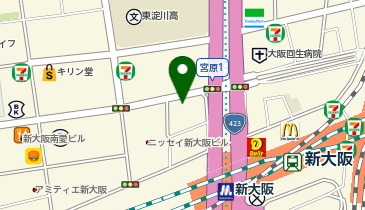 大阪市立宮原地下駐車場の地図画像