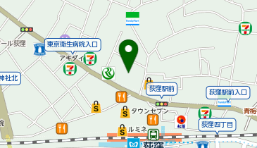 タイムズ荻窪駅北口の地図画像