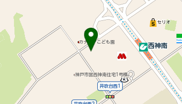 タイムズカインズ神戸西神南店(屋上)の地図画像