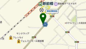 鬼乃子新前橋の地図画像