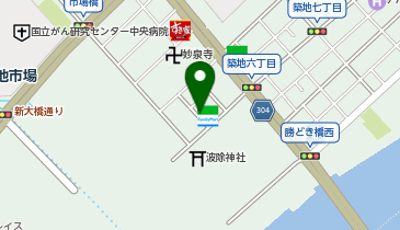 タイムズ築地場外市場前第2の地図画像