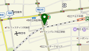 タイムズシャミネ松江の地図画像