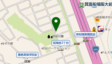 タイムズサンディ箕面船場西店の地図画像