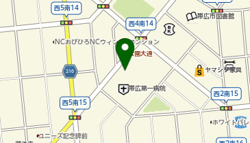 タイムズ帯広第一病院の地図画像