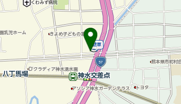タイムズ肥後銀行神水支店第1の地図画像