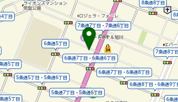 旭川中央郵便局駐車場の地図画像