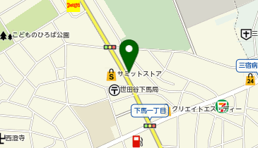 タイムズサミットストア下馬店の地図画像