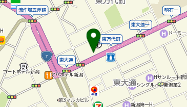 新潟中央郵便局第1駐車場の地図画像