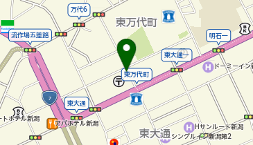 新潟中央郵便局第2駐車場の地図画像