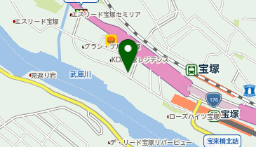 タイムズ阪急宝塚駅前第5の地図画像