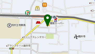 タイムズ業務スーパー藤井寺駅前店の地図画像