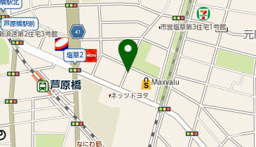 タイムズマックスバリュ塩草店(屋上)の地図画像