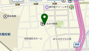 タイムズくわみず病院の地図画像