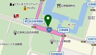 タイムズ中央公園広島城三の丸の地図画像