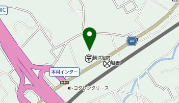 横浜旭郵便局駐車場の地図画像