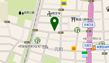 タイムズHotel Residence unito NAMBA Motomachiの地図画像