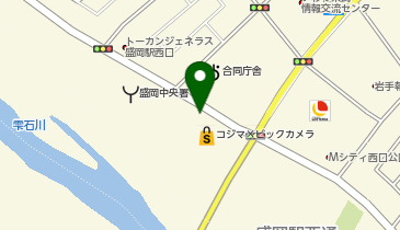タイムズコジマ×ビックカメラ盛岡店の地図画像
