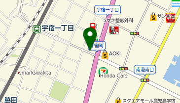 タイムズ鹿児島銀行宇宿支店の地図画像