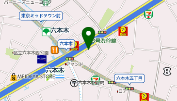 タイムズ六本木交差点東の地図画像