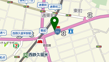 タイムズ福岡西鉄久留米東第1の地図画像