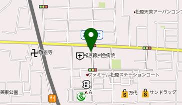 タイムズ松原徳洲会病院の地図画像