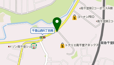 タイムズトナリエ南千里アネックス(屋上)の地図画像