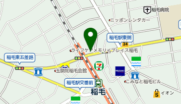 タイムズ稲毛駅東口の地図画像