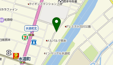 熊本水道町駐車場の地図画像