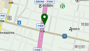 タイムズコンフォートホテル高松の地図画像