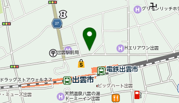 タイムズ出雲市駅前フラワーパーキングの地図画像