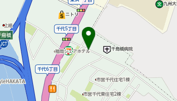 タイムズ千鳥橋病院P1の地図画像