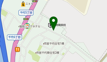 タイムズ千鳥橋病院P3の地図画像