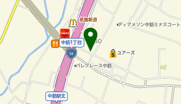 タイムズフタバ図書MEGA中筋店の地図画像