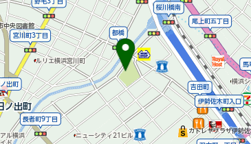 タイムズ横浜市福富町西公園地下駐車場の地図画像