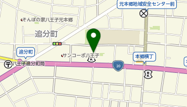 タイムズたましん八木町支店の地図画像