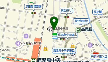 タイムズ鹿児島中央郵便局前の地図画像